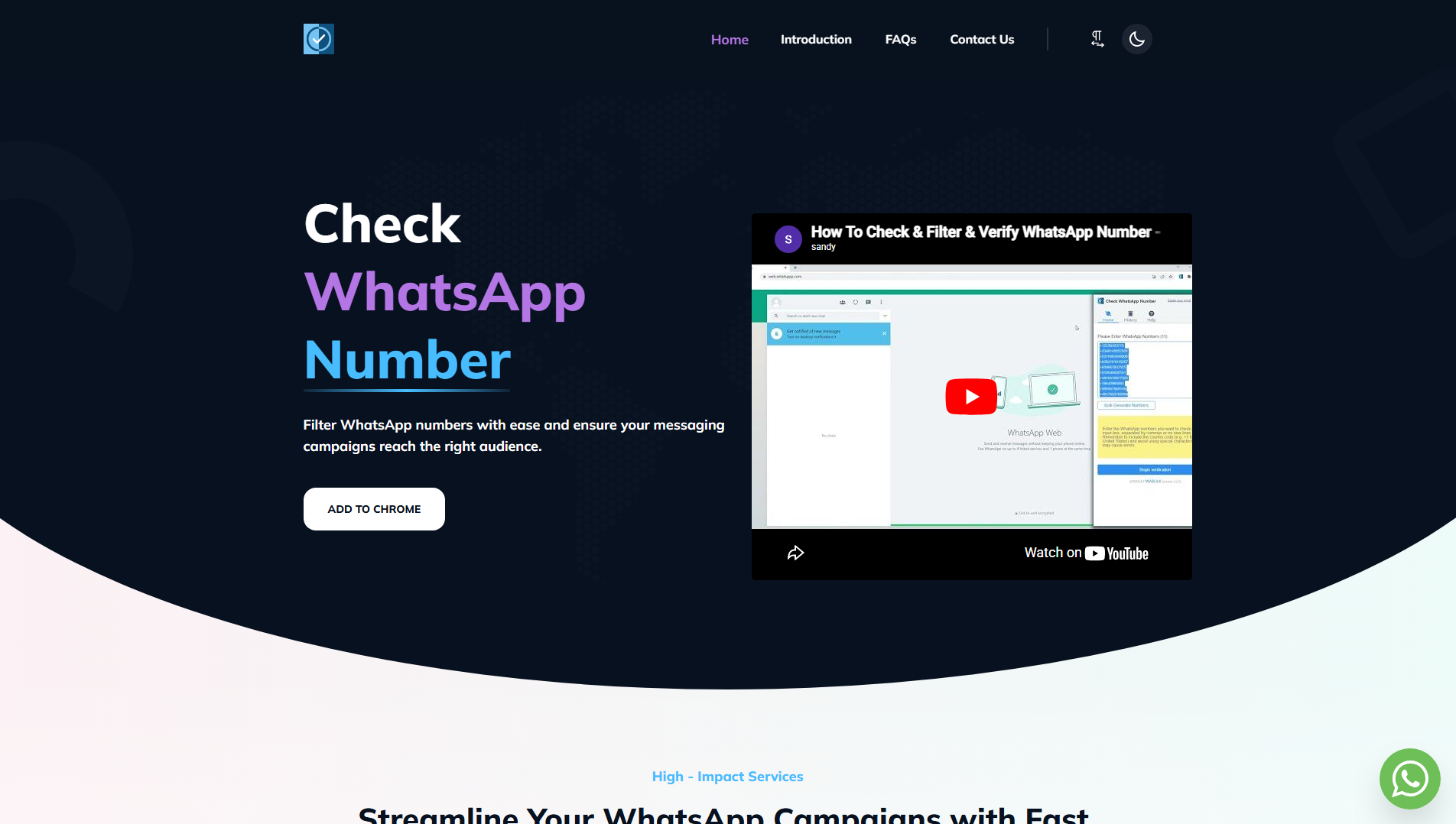Stored capture of check-wa-number-wabulk-net.pages.dev