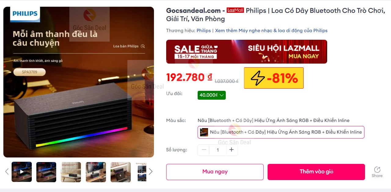 Philips | Loa Có Dây Bluetooth Cho Trò Chơi, Giải Trí, Văn Phòng