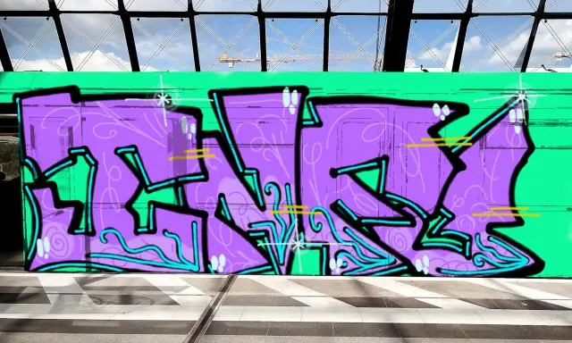 Graffiti artwork by infu