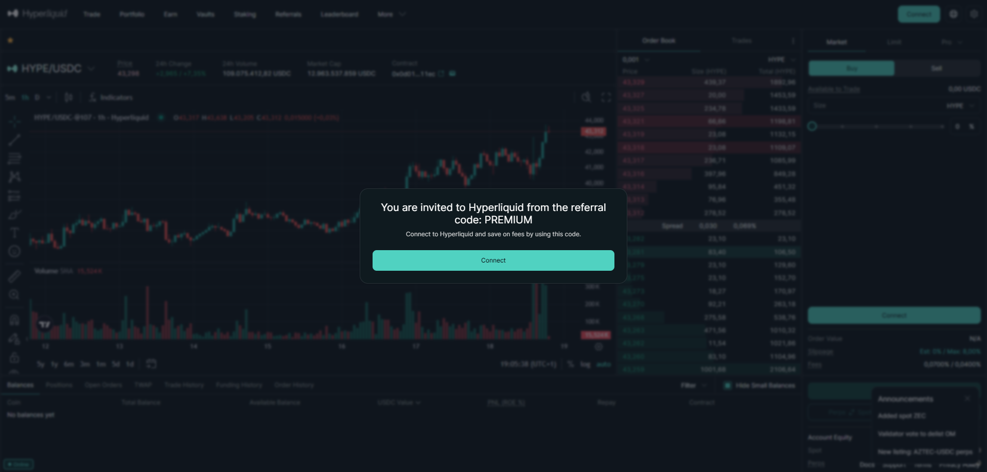 Screenshot of hyperlliquid.xyz