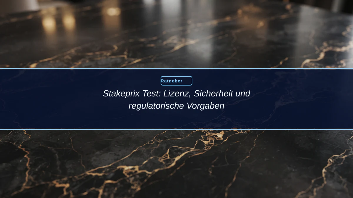 Stakeprix Test: Lizenz, Sicherheit und regulatorische Vorgaben