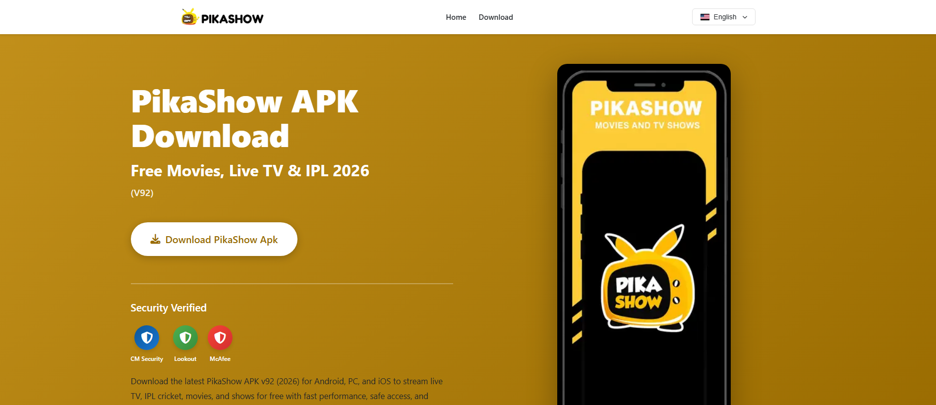 Primary capture · pikashowapp.net.pk