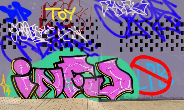 Graffiti artwork by infu
