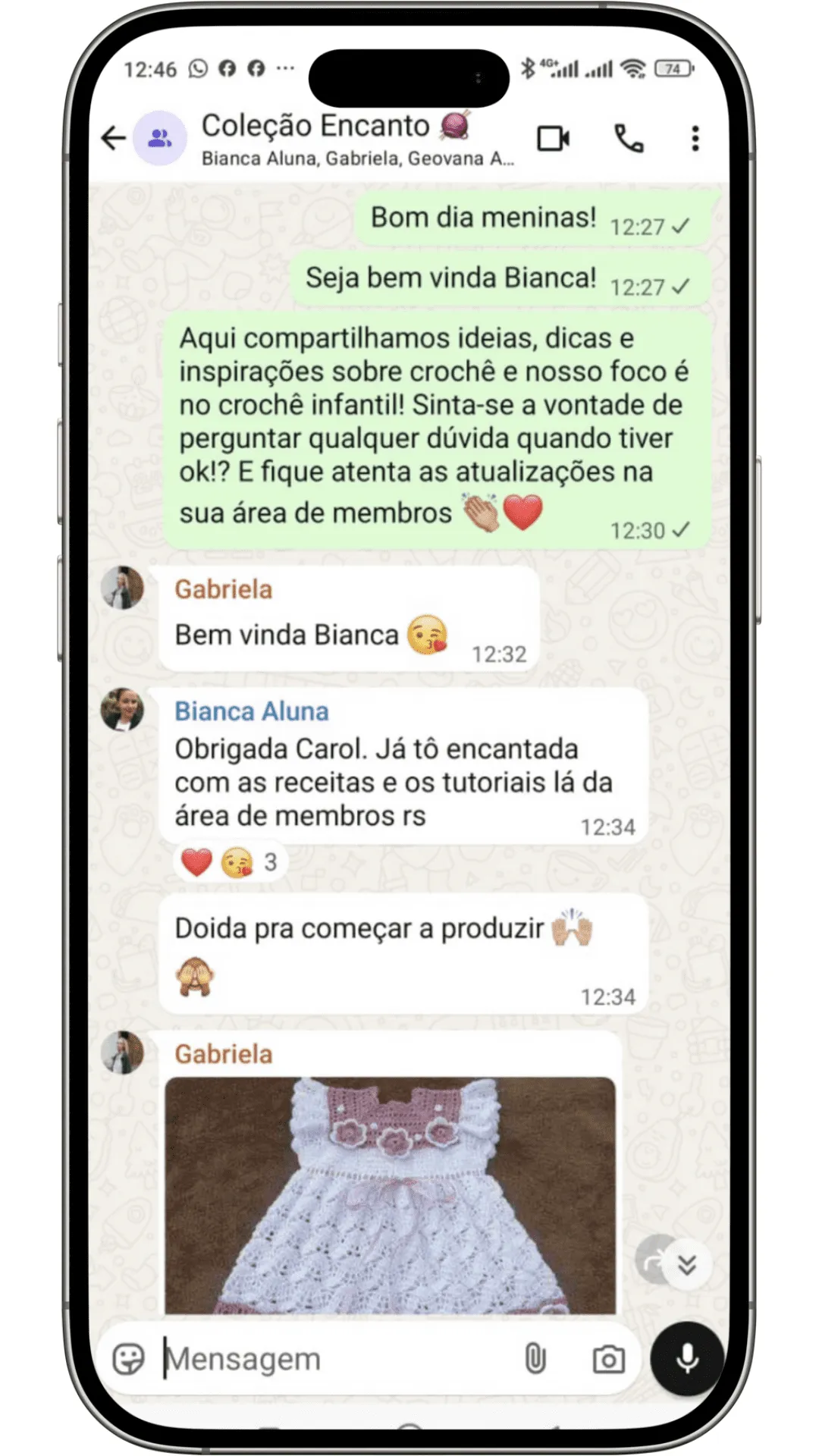 Depoimento de aluna 1