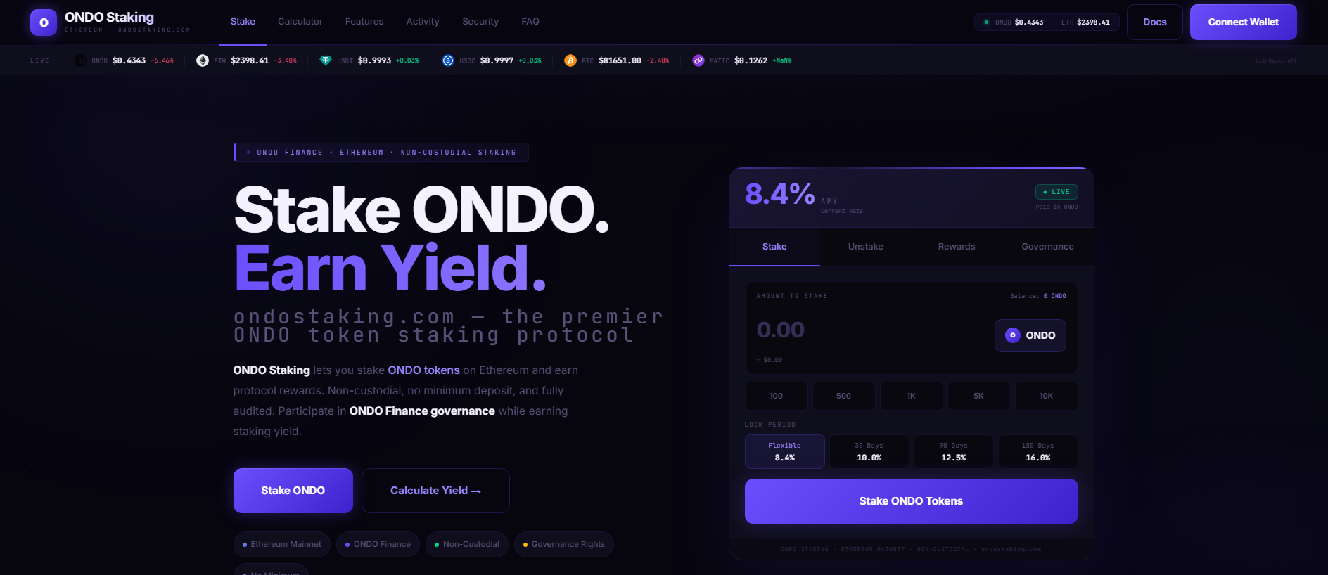 Stored capture of ondostaking.com