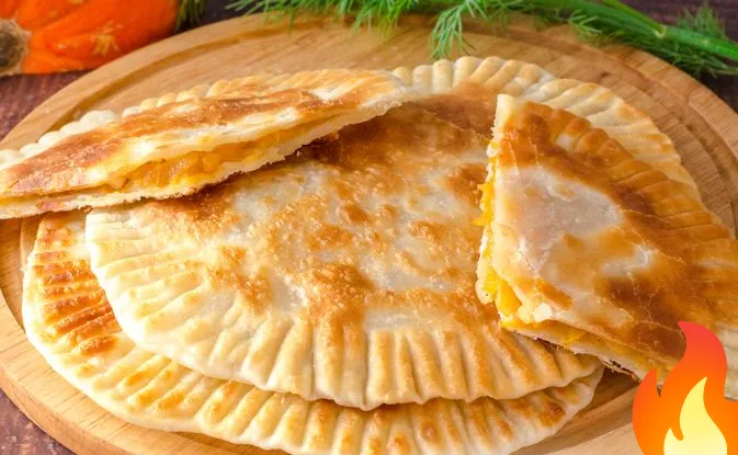 Постер Жареные лепёшки с тыквой