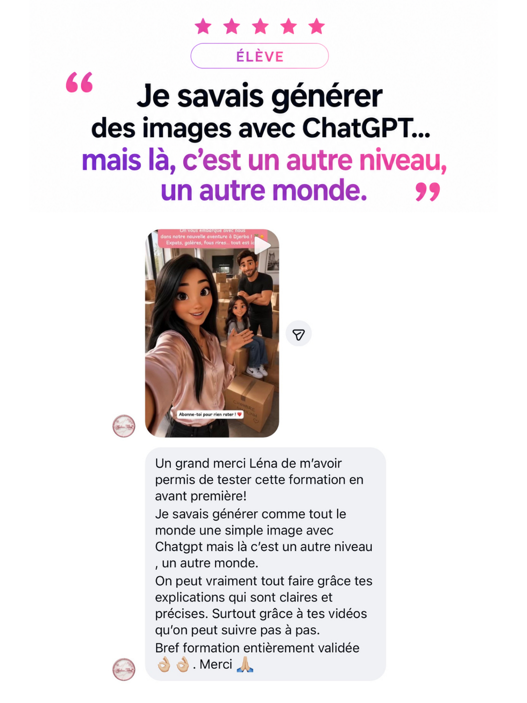 Avis testeuse