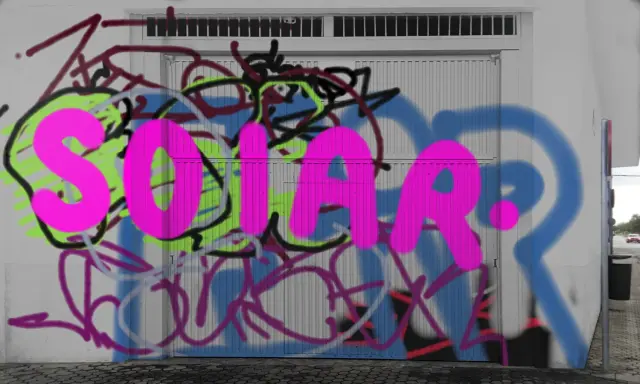 Graffiti artwork by SOLAR