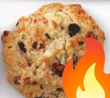 Постер Сконы с оливками, помидорами и сыром