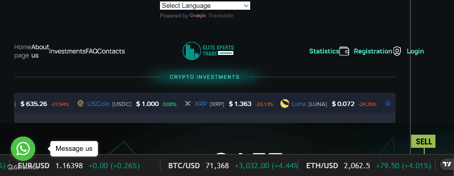 Stored capture of elitexpertstrade.live