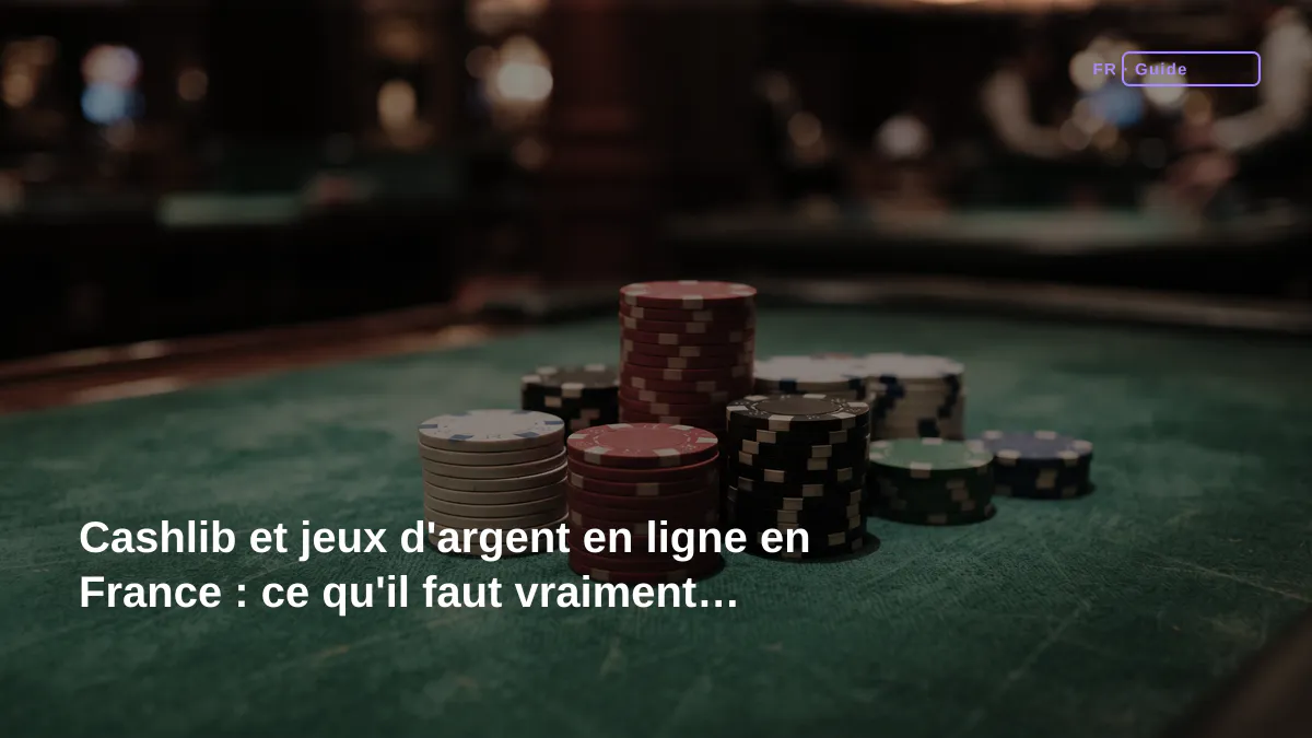 Cashlib et jeux d'argent en ligne en France : ce qu'il faut vraiment savoir