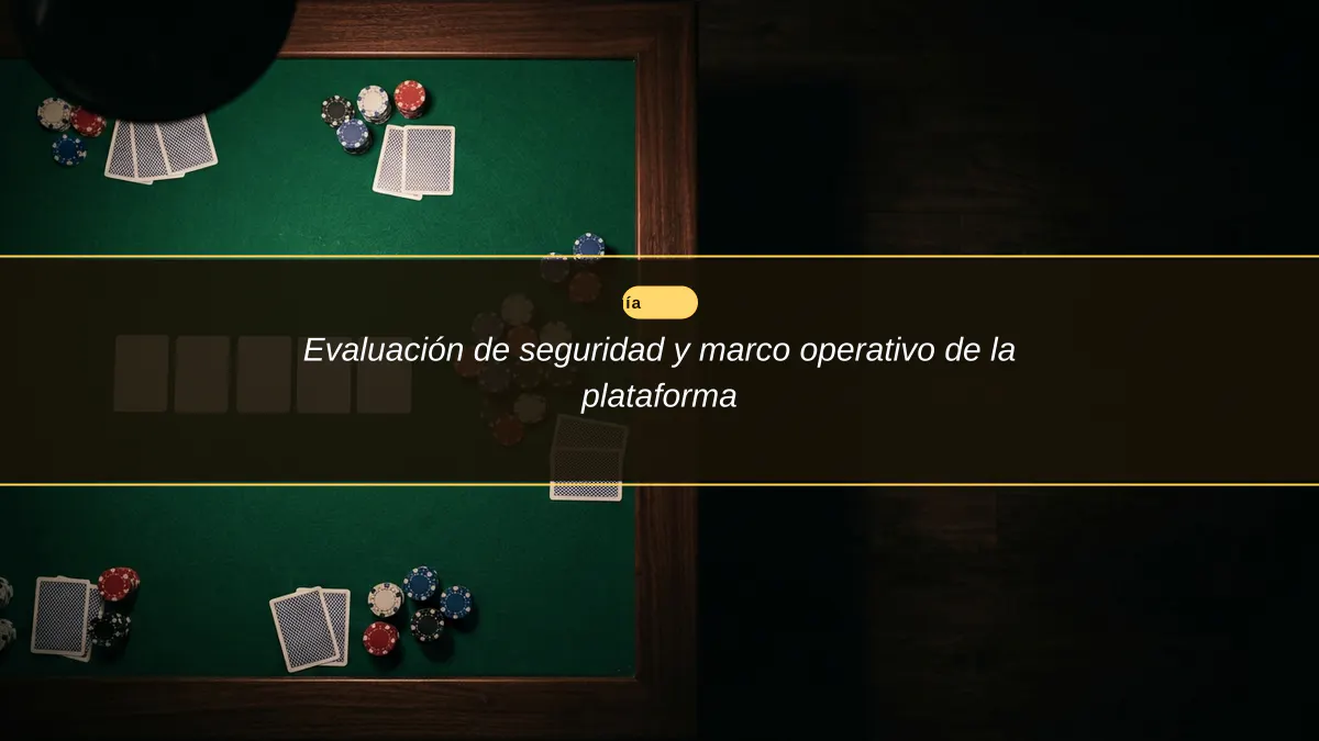 Evaluación de seguridad y marco operativo de la plataforma