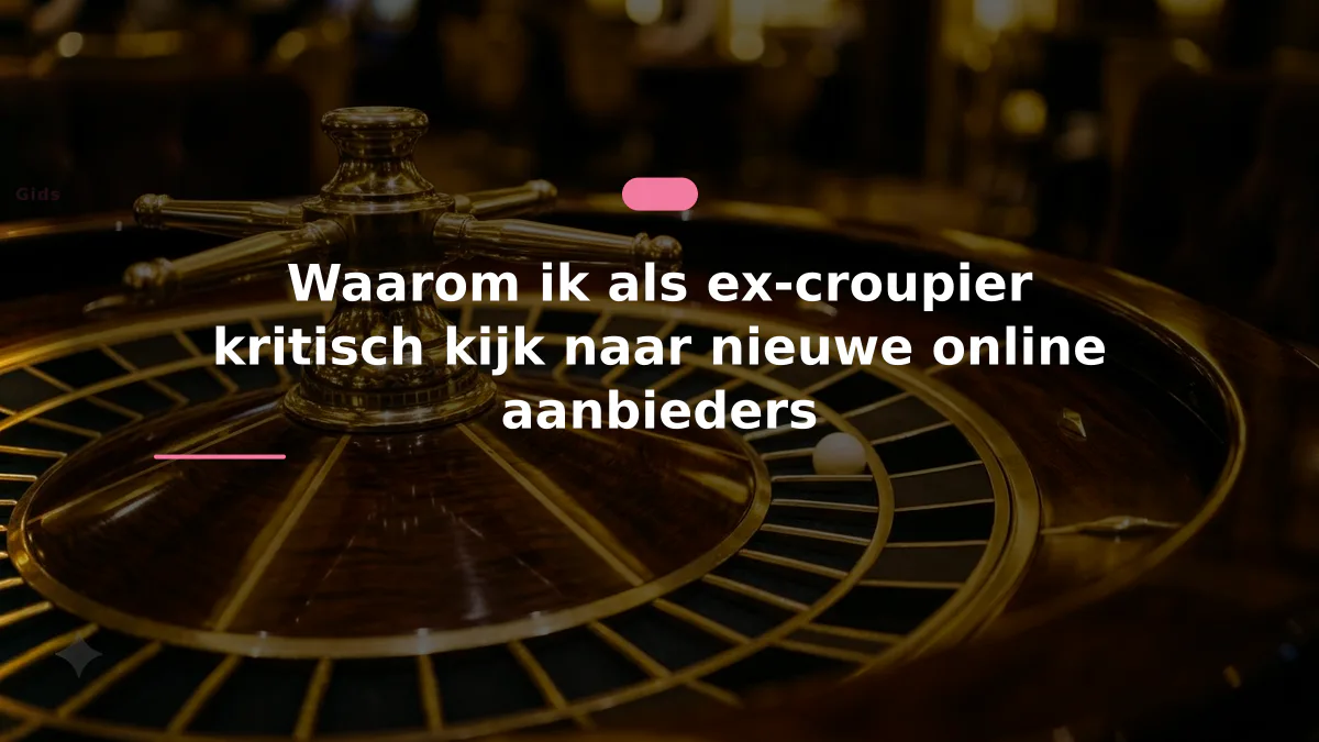Waarom ik als ex-croupier kritisch kijk naar nieuwe online aanbieders