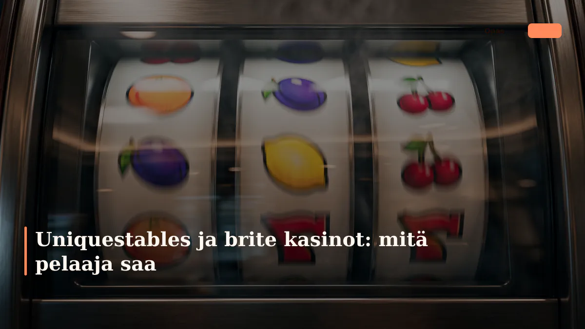Uniquestables ja brite kasinot: mitä pelaaja saa