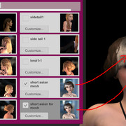 Examples Multi-Part-Hair styles