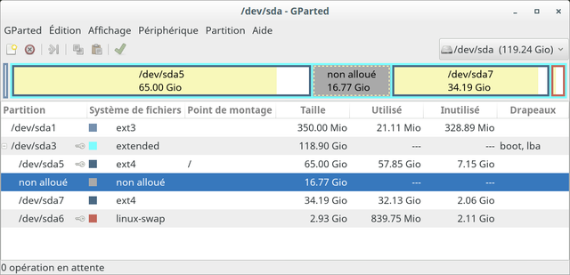 dev sda GParted 004