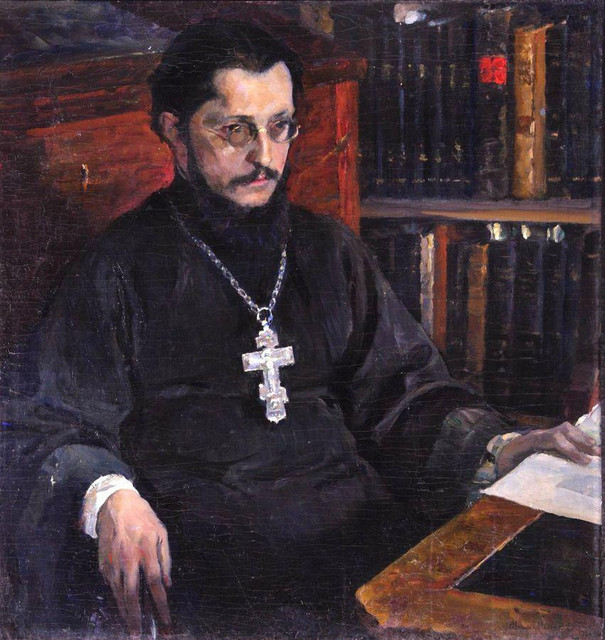 Портрет неизвестного священника (С Н Дурылин) 1926