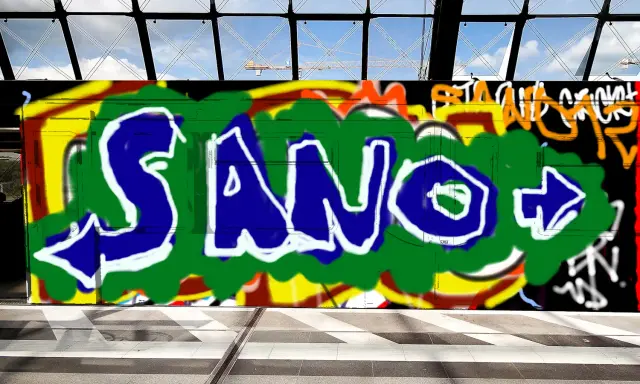 Graffiti artwork by sanoman12