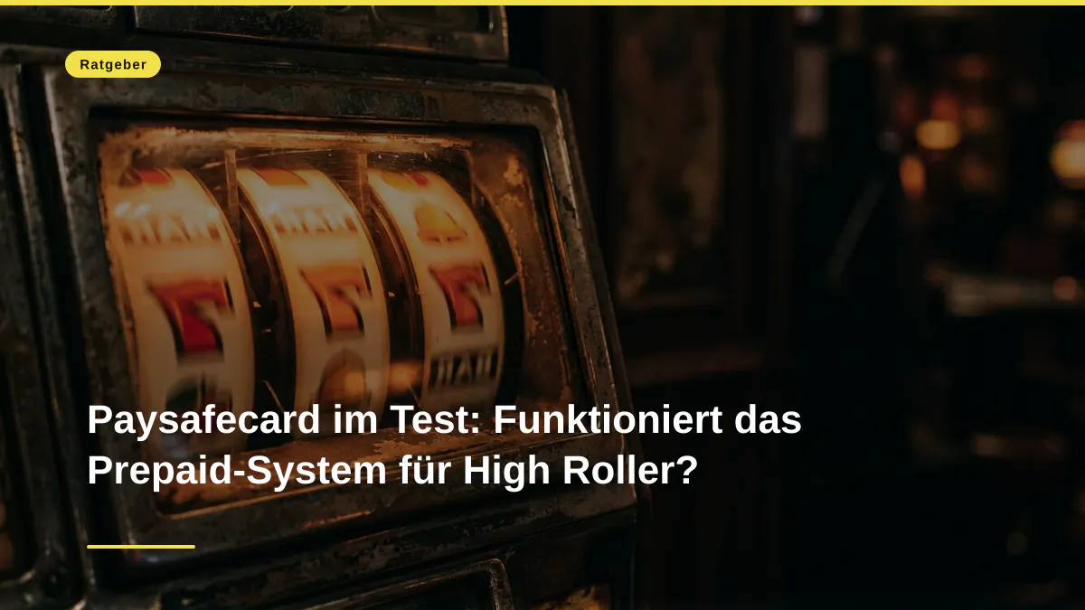 Paysafecard im Test: Funktioniert das Prepaid-System für High Roller?