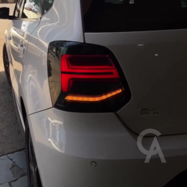 VW Polo MK5 6C Smoked LED Sequential Rear Tail Lights 11-17 VLAND