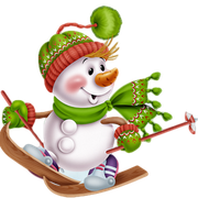 Snowman-skiing