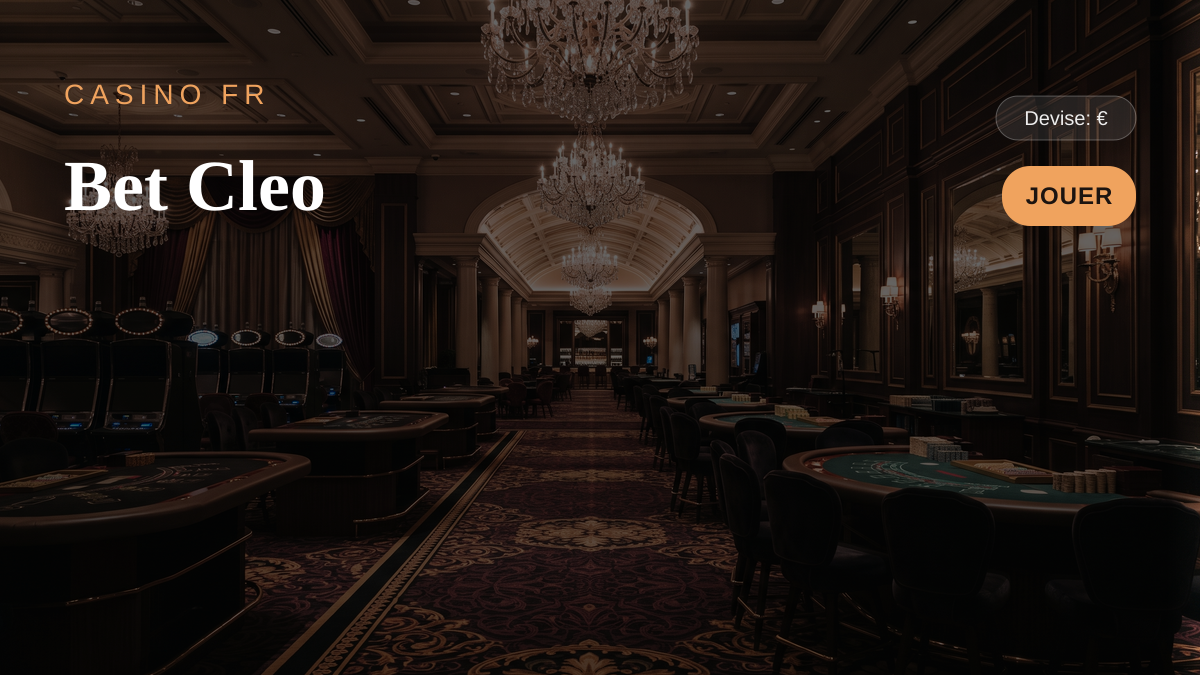 Bet Cleo casino — bonus de bienvenue 100% Bonus + 100 Tours Gratuits, paiements: Visa, Mastercard, Skrill, Neteller, Paysafecard