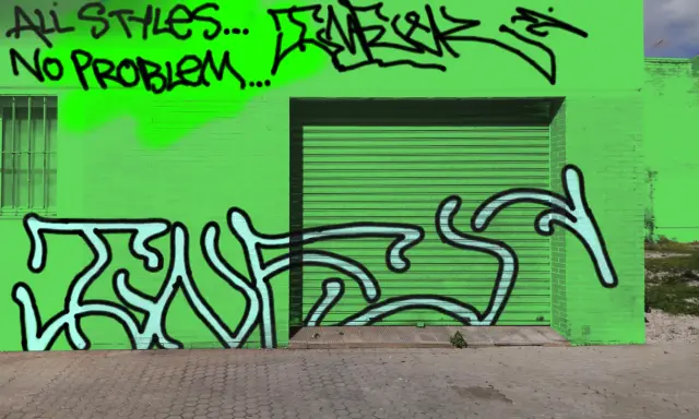 Graffiti artwork by infu