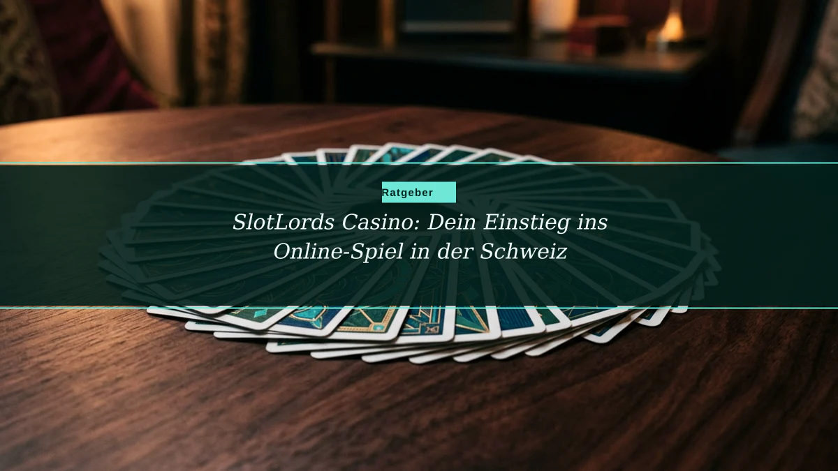 SlotLords Casino: Dein Einstieg ins Online-Spiel in der Schweiz