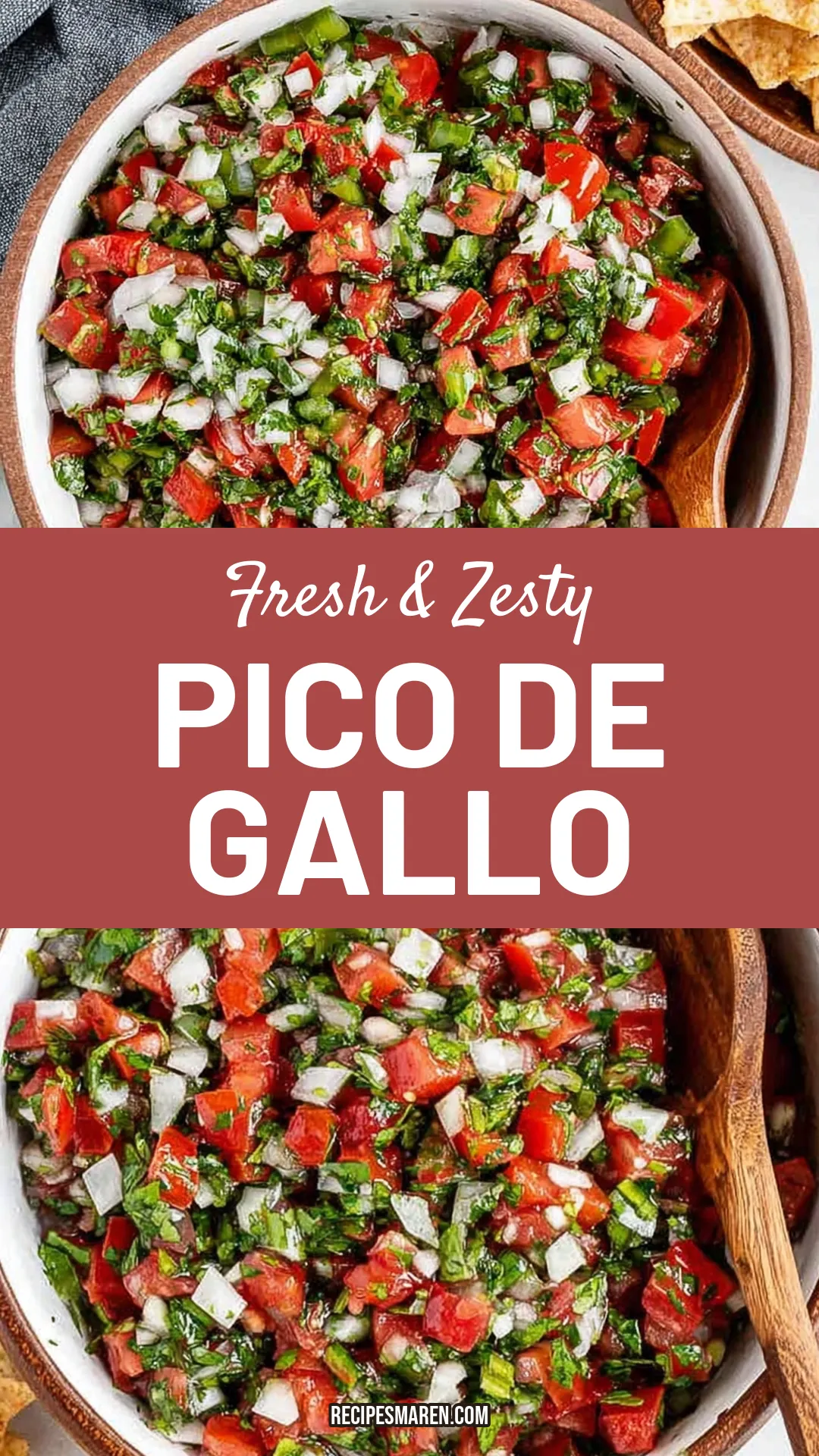 Discover how to make easy homemade pico de gallo with this simple recipe. Using fresh tomatoes, onions, and cilantro, this zesty salsa is bursting with flavor and takes just minutes to prepare. Perfect for taco night or as a topping for grilled chicken, this pico de gallo adds a refreshing touch to any meal. Don't miss out on this delicious recipe that brings a taste of Mexico to your table. Click to get the full recipe.