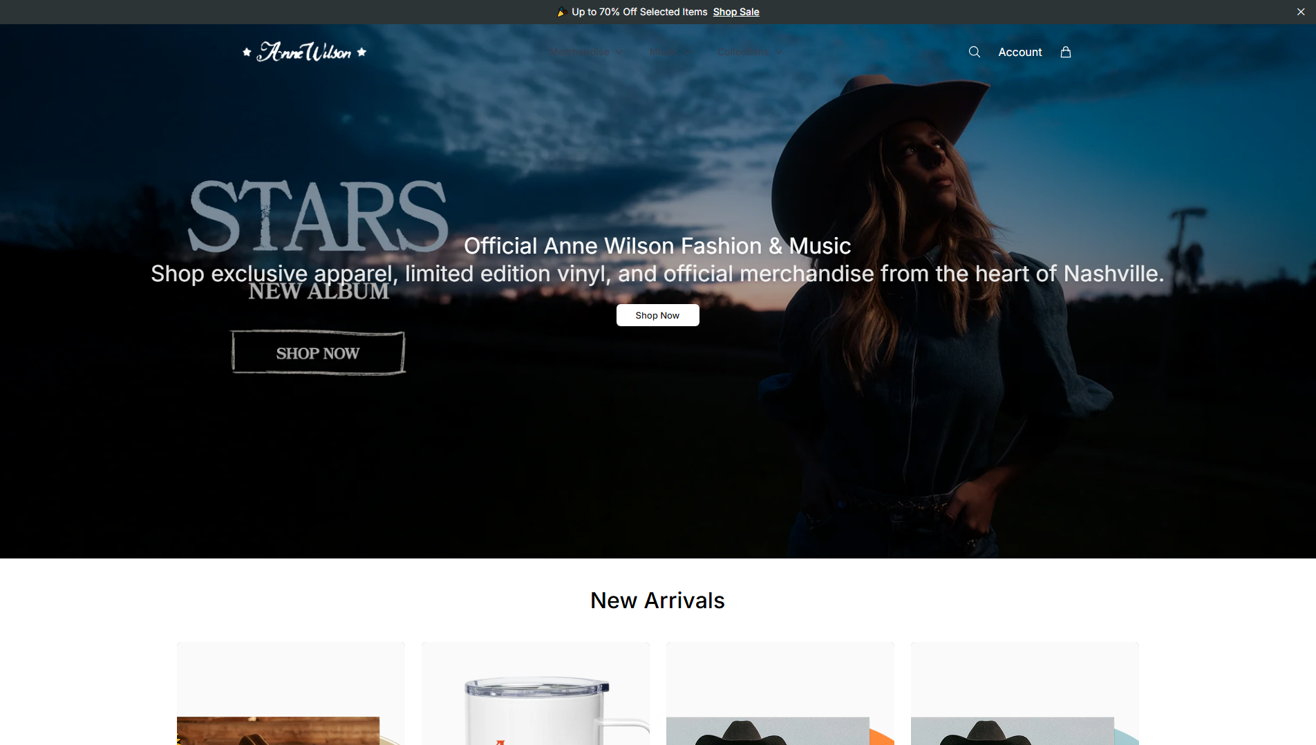Stored capture of annewilsonstore.shop