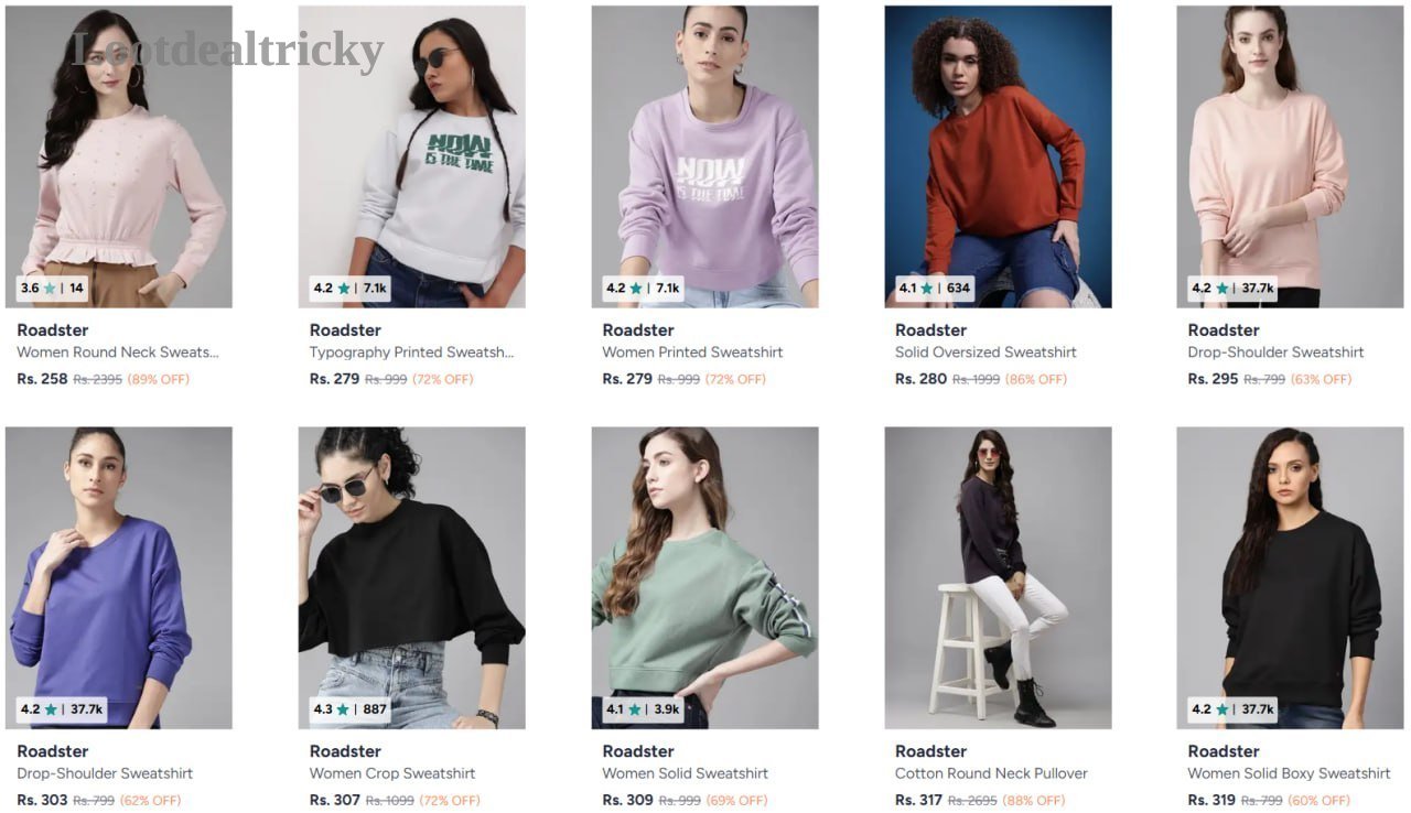 Roadster Sweatshirts From Offer Image