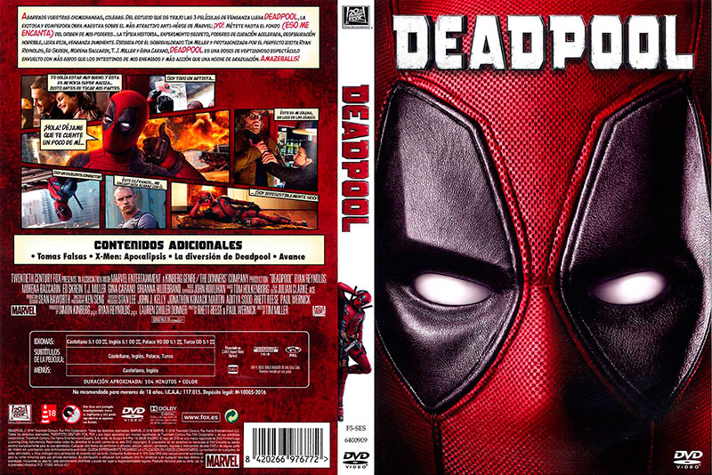 Dea Po carat - Deadpool [DVD9 Full] [Pal] [Esp/Ing/Pol/Tur] [5.1] [Sub:Esp/Ing/Pol/Tur] [2016] [Acción] [VS]
