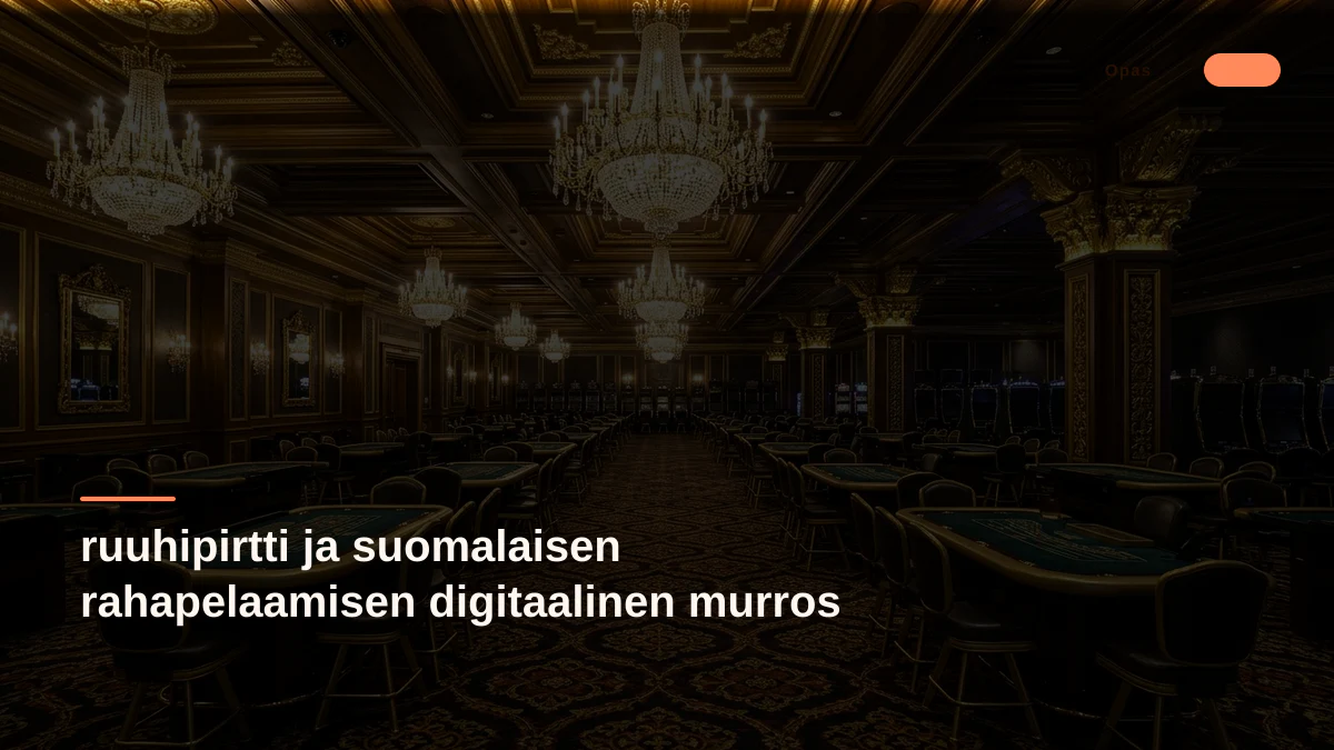 ruuhipirtti ja suomalaisen rahapelaamisen digitaalinen murros