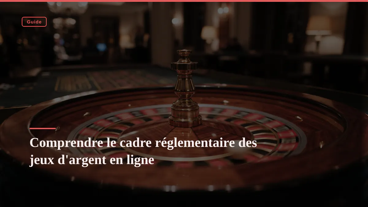 Comprendre le cadre réglementaire des jeux d'argent en ligne