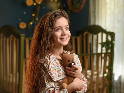 عکاسی هنری کودک با دکور اختصاصی نویسا استودیو