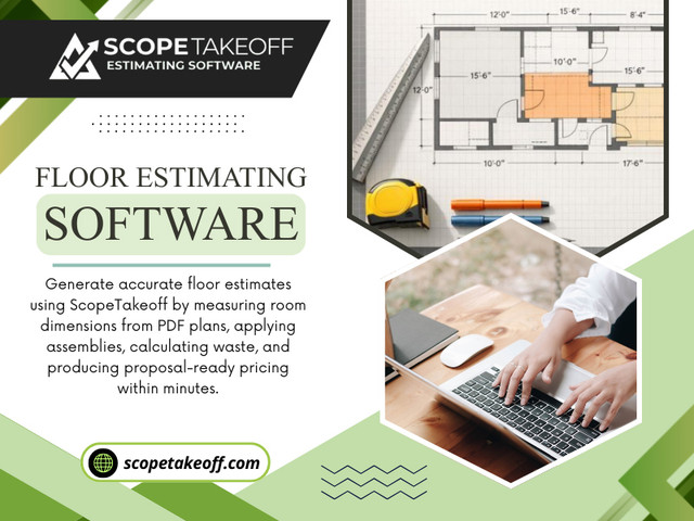 Reliable Floor estimating software helps reduce pressure by simplifying repetitive work and keeping project information easier to manage. Rather than worrying about misplaced calculations or forgotten measurements, contractors can spend more time reviewing estimate quality.

For more info visit here: https://scopetakeoff.com/flooring-estimating-software/

Read our blogs:
https://scopetakeoff.wordpress.com
https://penzu.com/public/147fc890e763fc54
https://scopetakeoff.weebly.com/

More Links:
https://heylink.me/scopetakeoff/
https://www.friend007.com/scopetakeoff
https://www.blurb.com/user/scopetakeoff