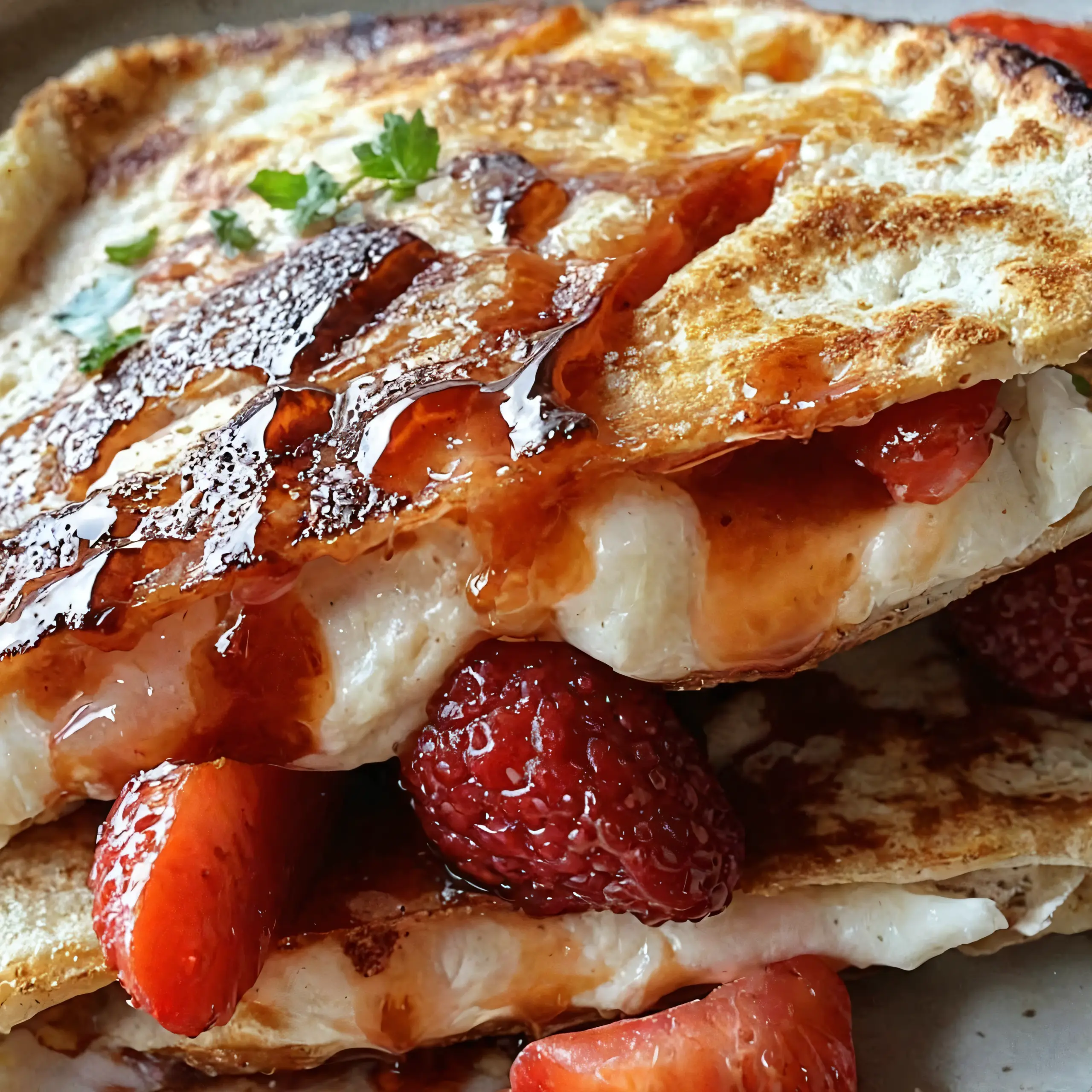Erdbeer Cheesecake Quesadilla