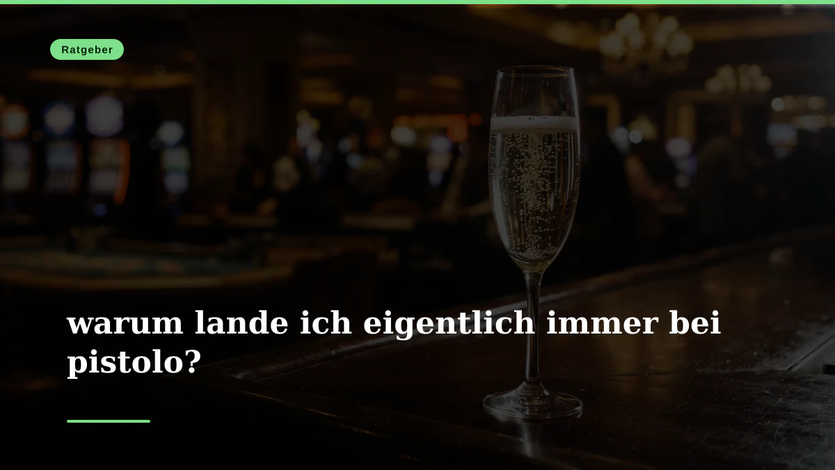 warum lande ich eigentlich immer bei pistolo?