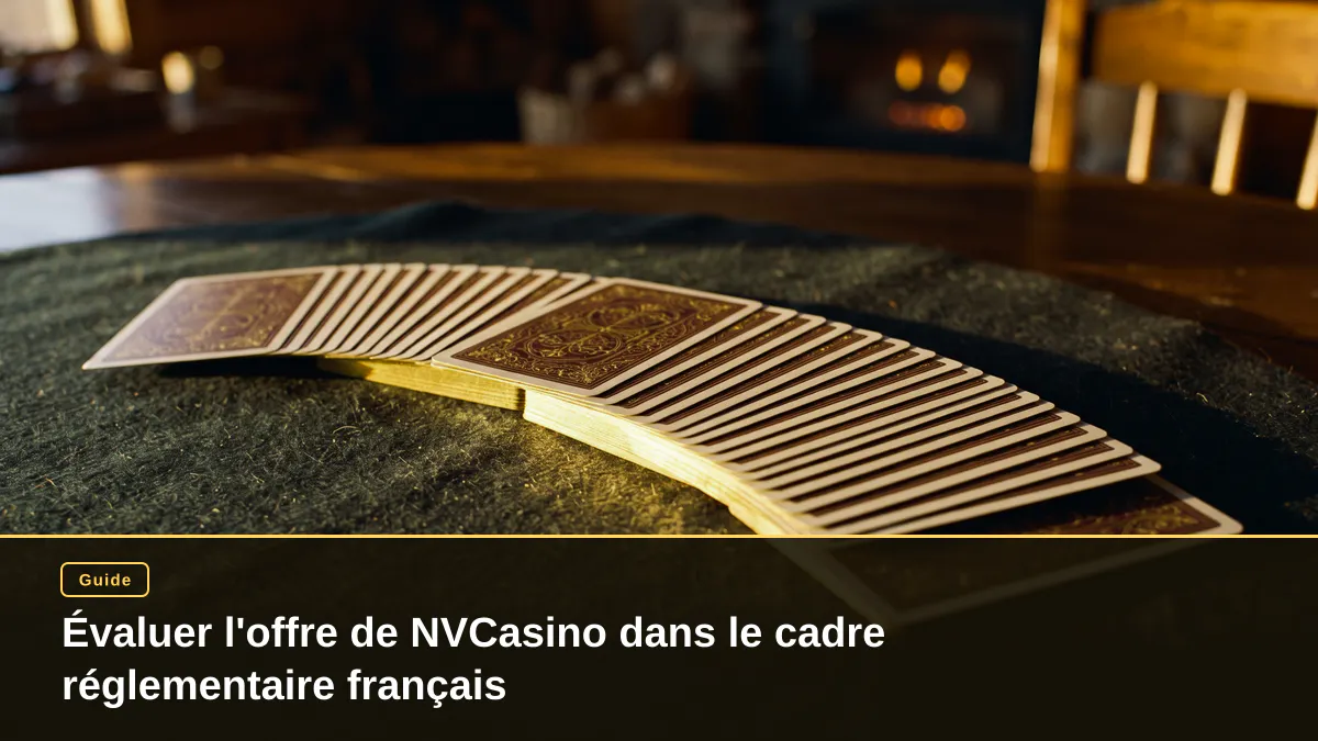 Évaluer l'offre de NVCasino dans le cadre réglementaire français