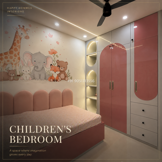 Happy Hommes home interiors with personalised interior designs by best interior designers in Chennai