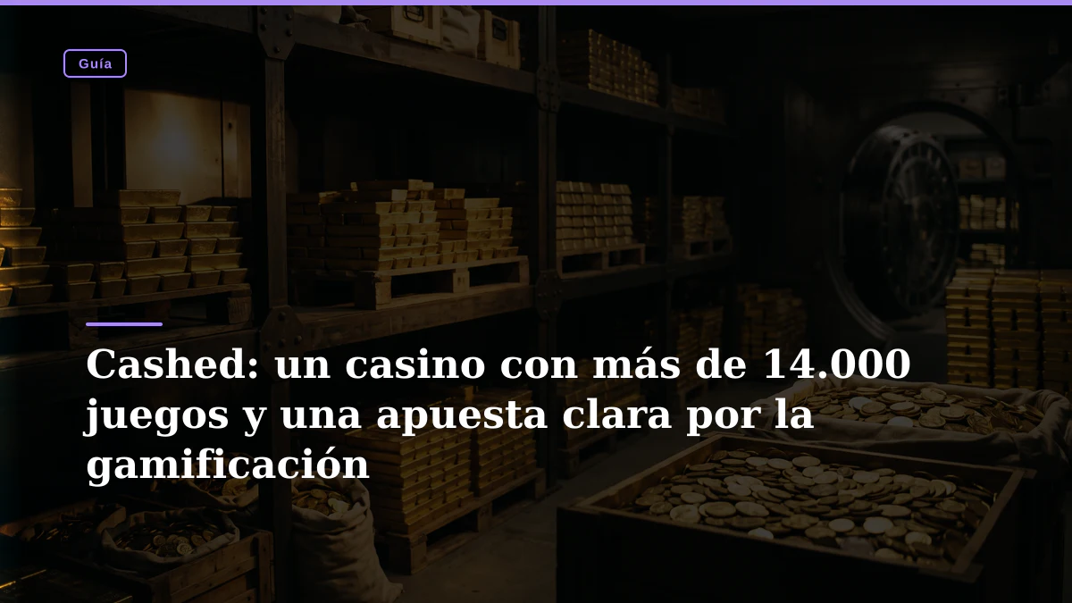 Cashed: un casino con más de 14.000 juegos y una apuesta clara por la gamificación