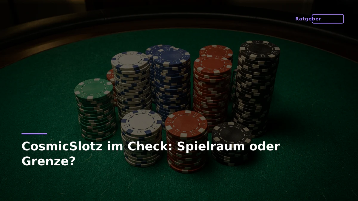 CosmicSlotz im Check: Spielraum oder Grenze?