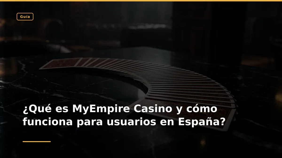 ¿Qué es MyEmpire Casino y cómo funciona para usuarios en España?