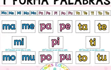 Recorta Sílabas y Forma Palabras