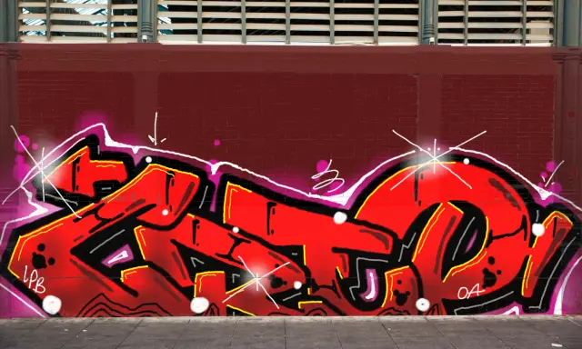 Graffiti artwork by LPBER