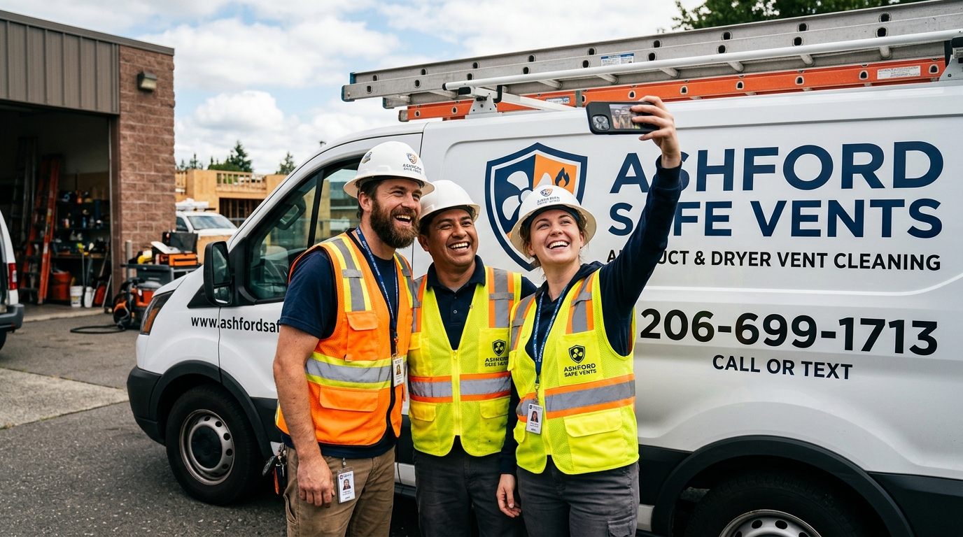 Residential dryer vent cleaning service