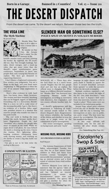 The Desert Dispatch Front Page Final