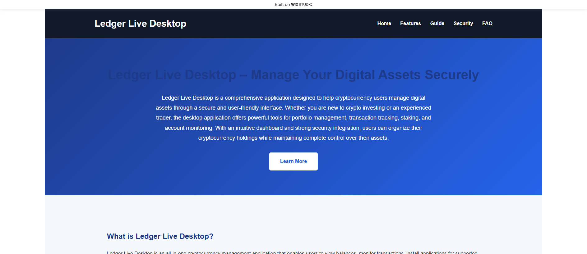 Forensic screenshot of ssohome-ldgrcdn.wixstudio.com showing the phishing page layout