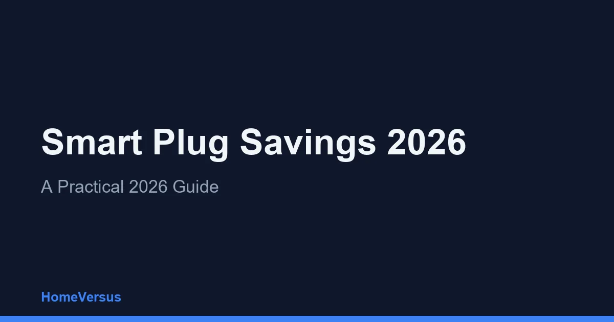 Smart Plug Savings 2026