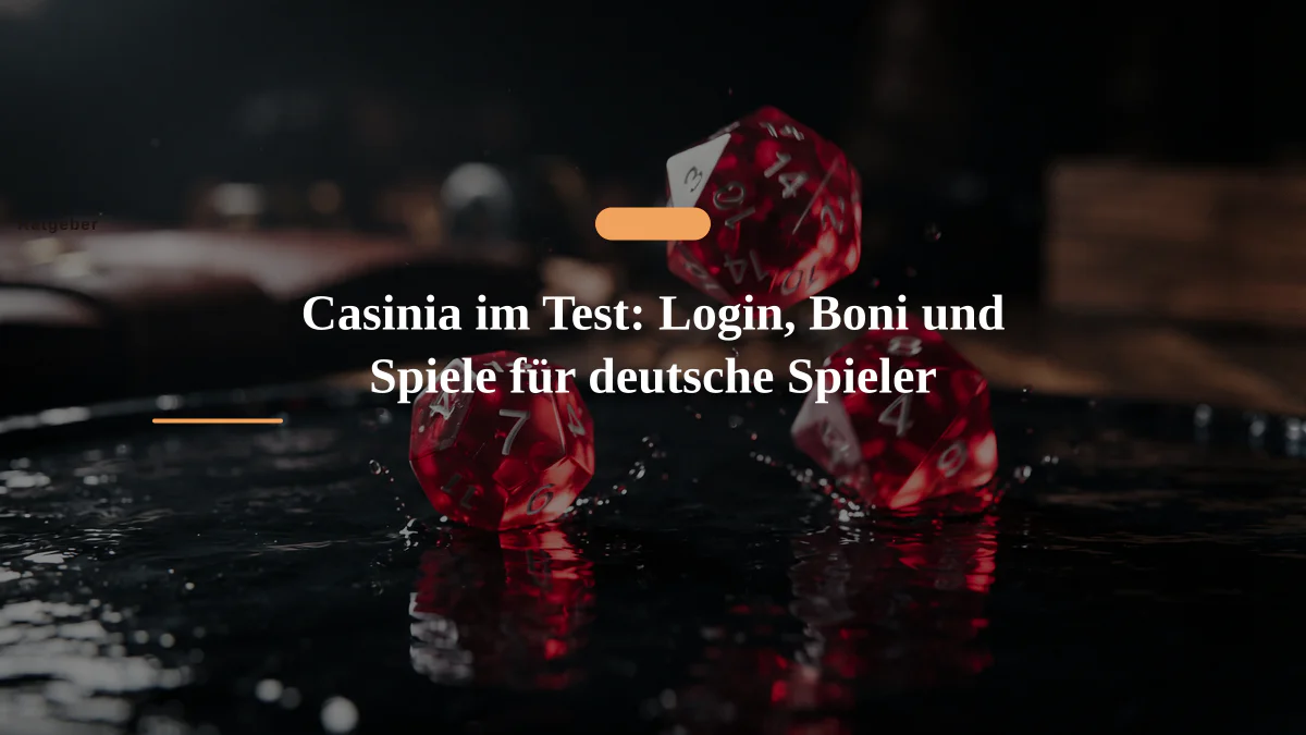 Casinia im Test: Login, Boni und Spiele für deutsche Spieler